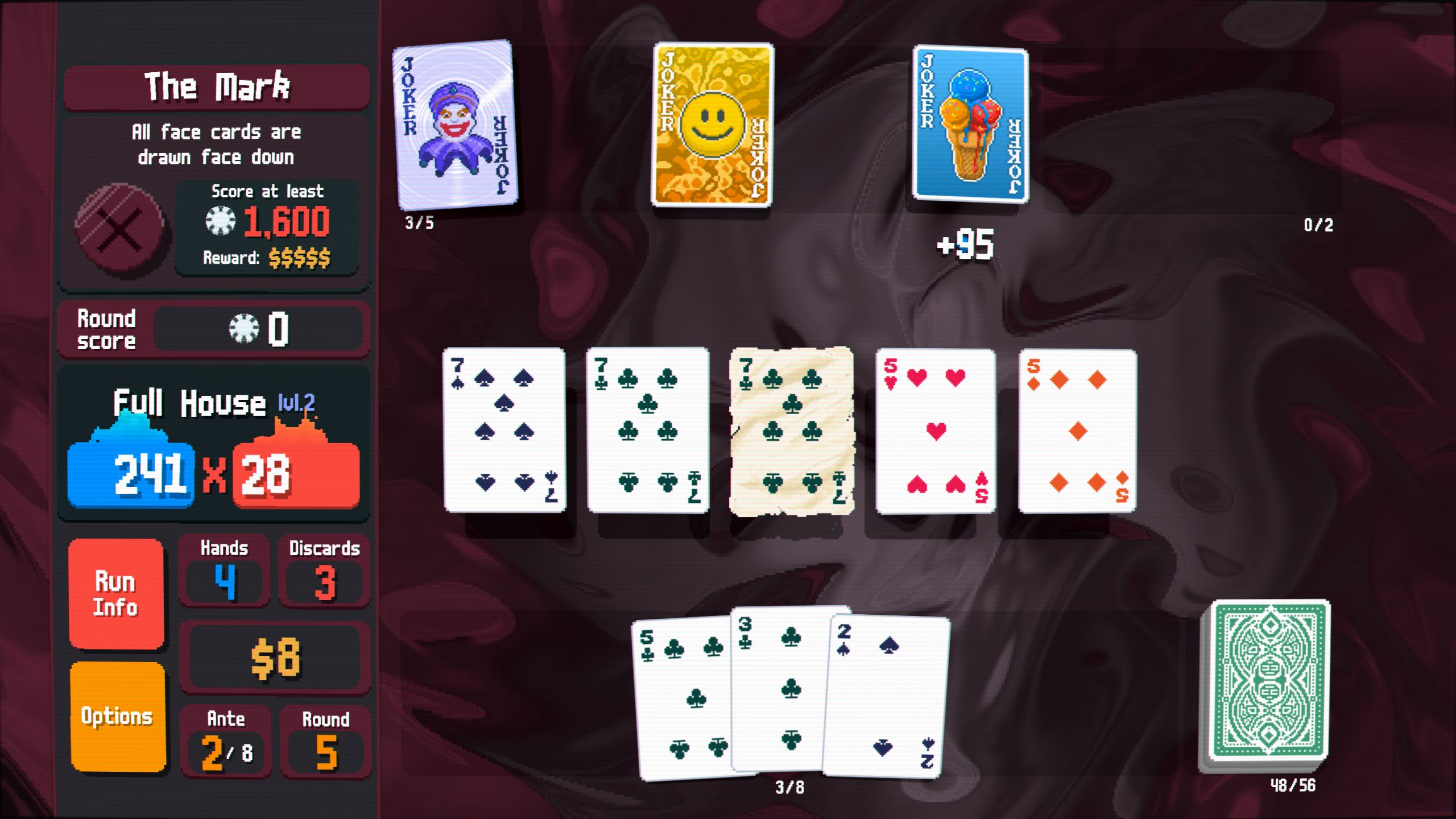 A Full House is one play that players can make in Balatro to generate a massive amount of chips