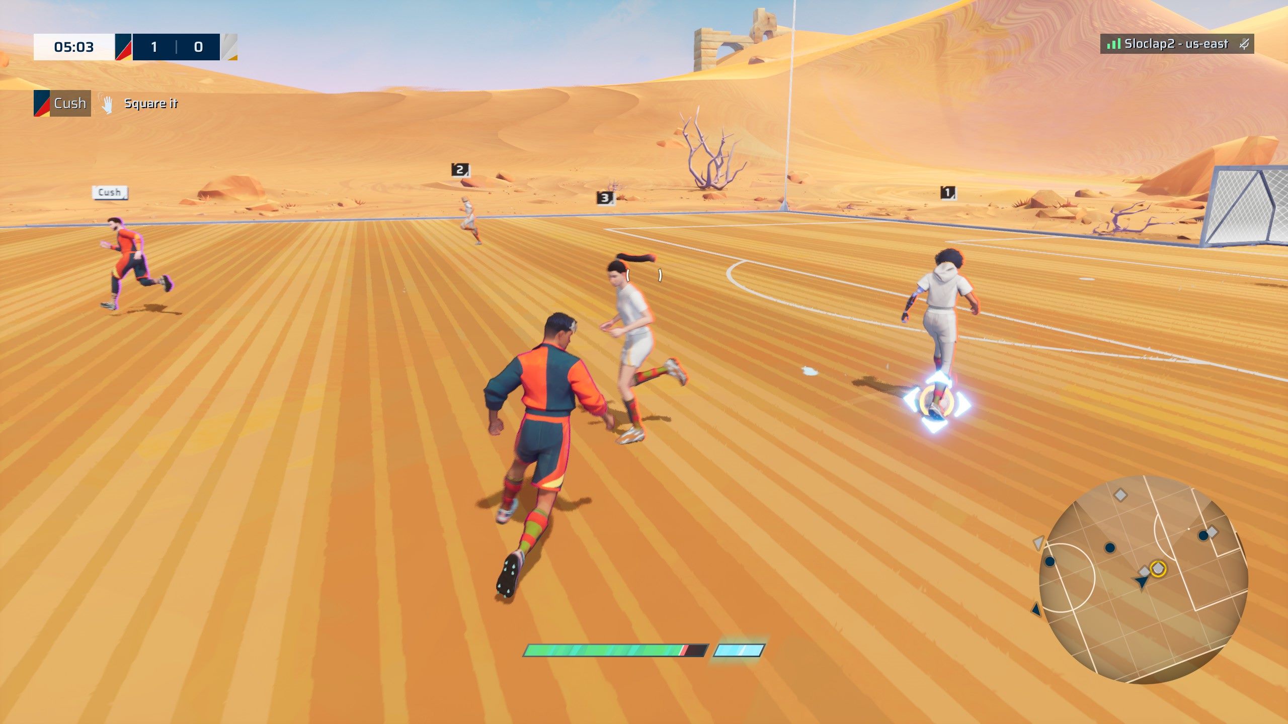 Defending means more than just staying back in your own half. Intercepting and stealing the ballcan put you in a great position in Rematch.