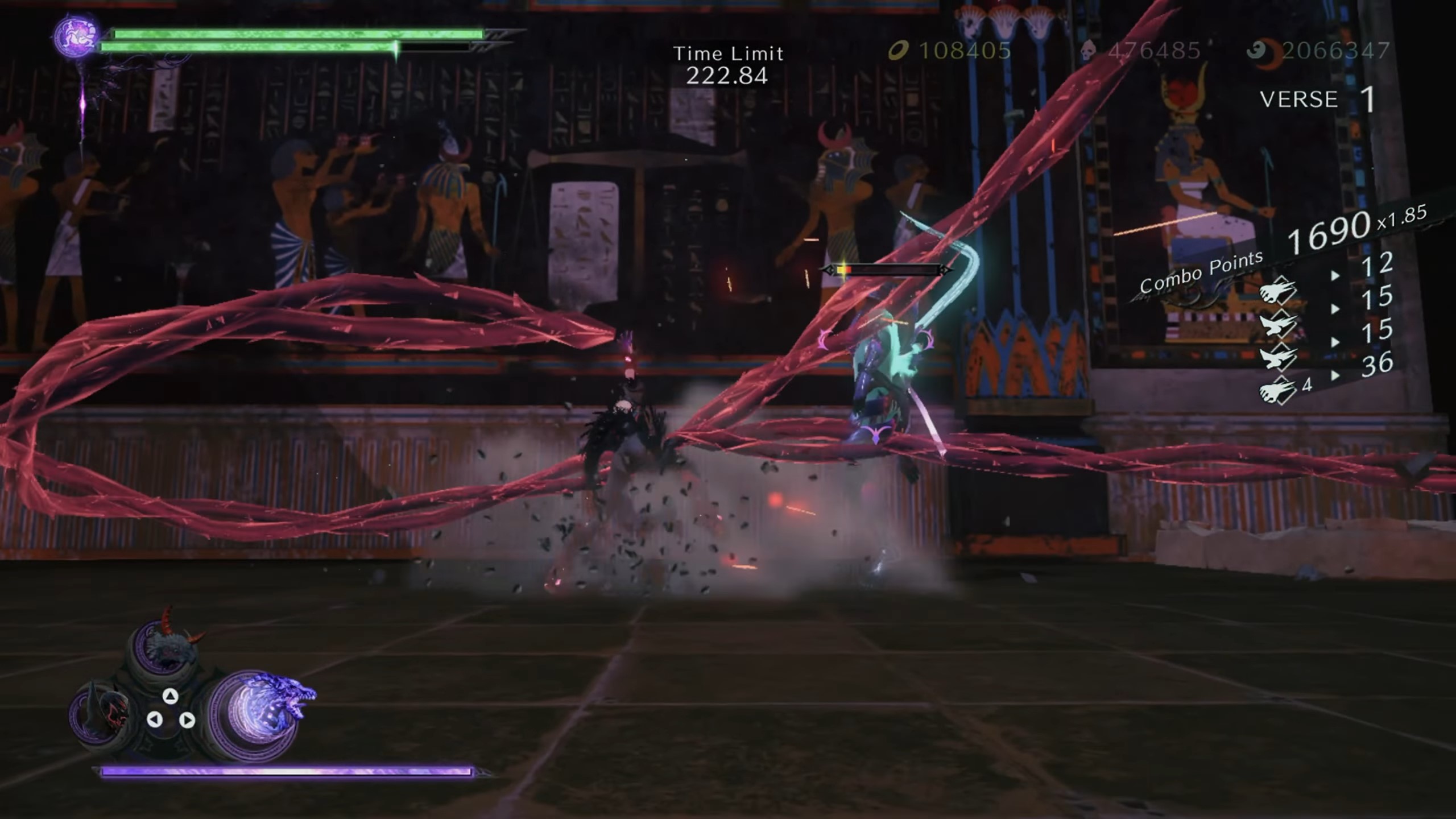 Bayonetta 3 now runs without any frame rate issues. Hard to tell from a still image, though. Screenshot taken from Dengo's showcase on YouTube.