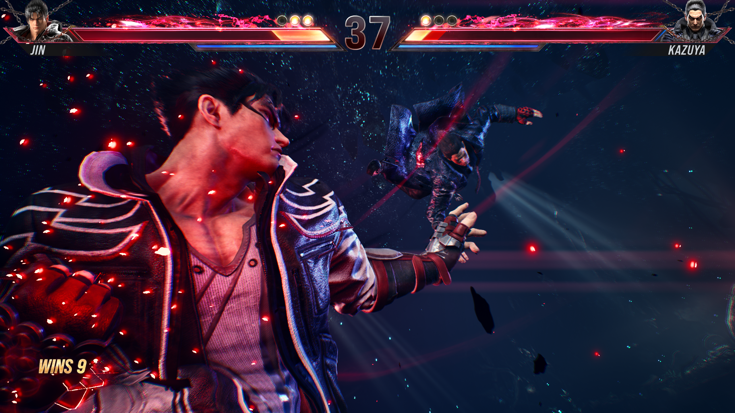 Jin using one of his most powerful moves against Kazuya