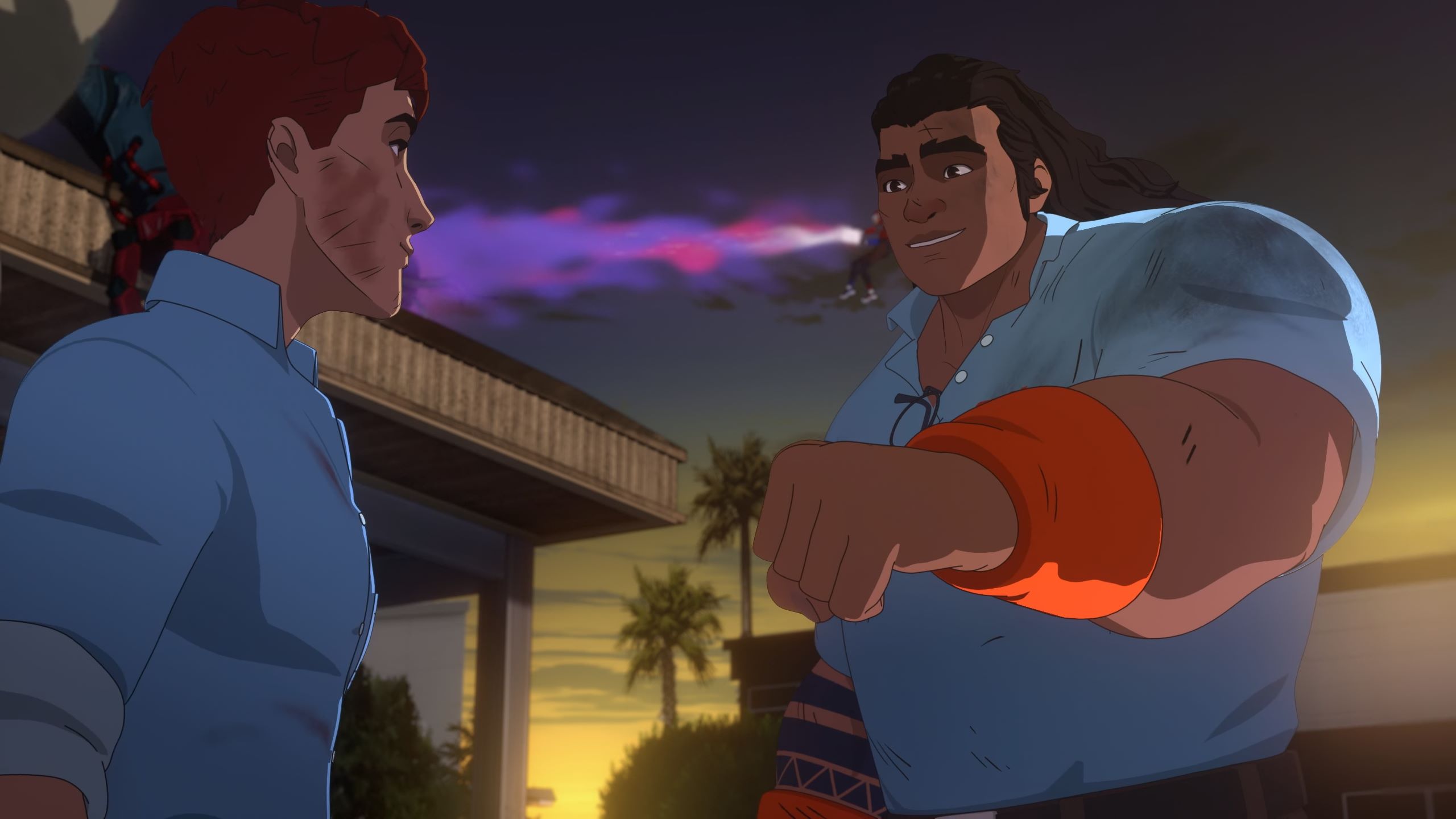 Royd offering Robert a bro fist after SDN has finished dealing with Shroud.