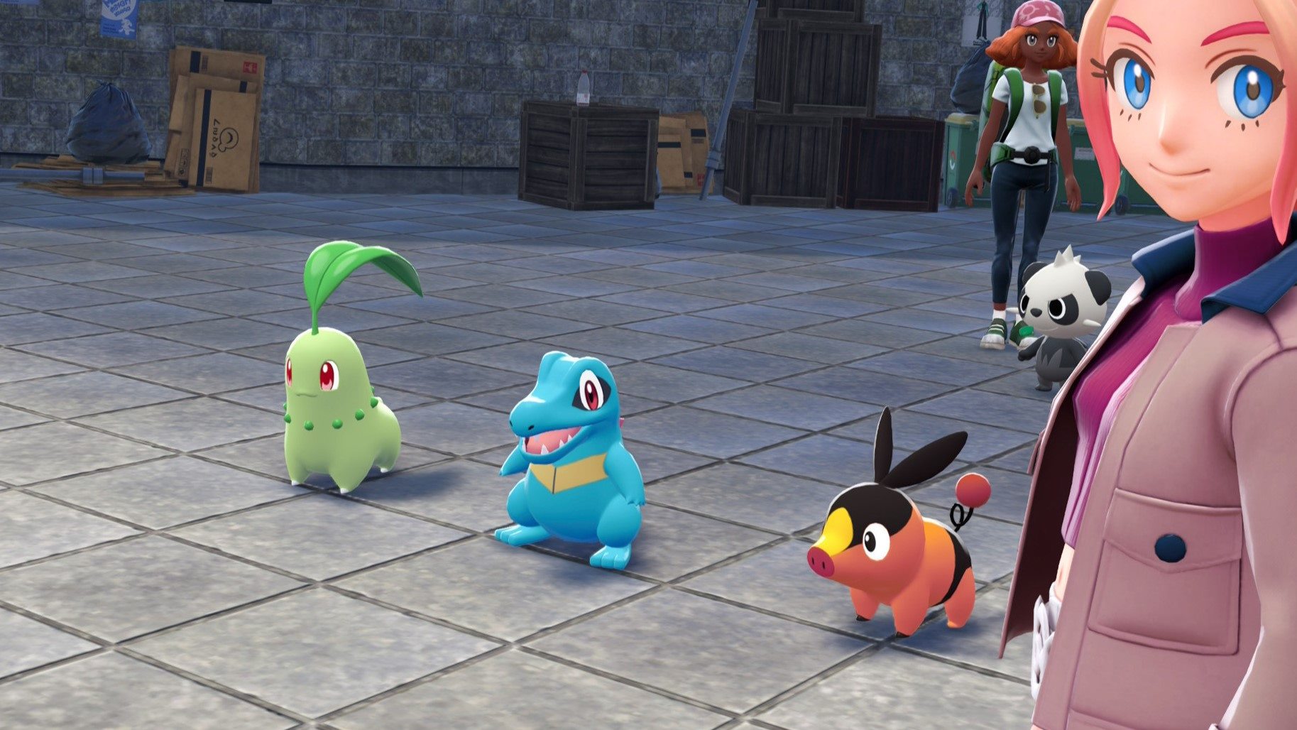 Taunie/Urbain let you pick any starter Pokémon of your choosing between Chikorita, Tepig, and Totodile.