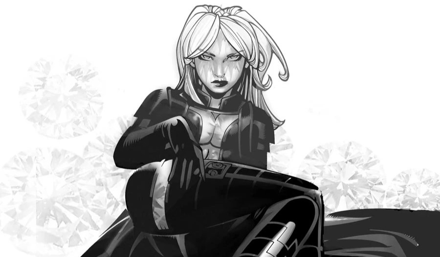 Emma Frost as she appears on the cover of Uncanny X-Men (2013) #2.