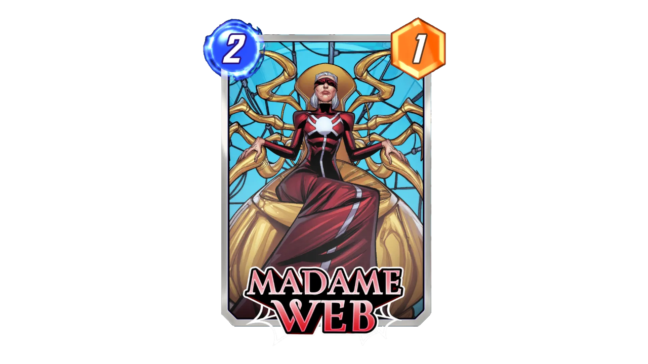 Madame Web base card art in Marvel Snap