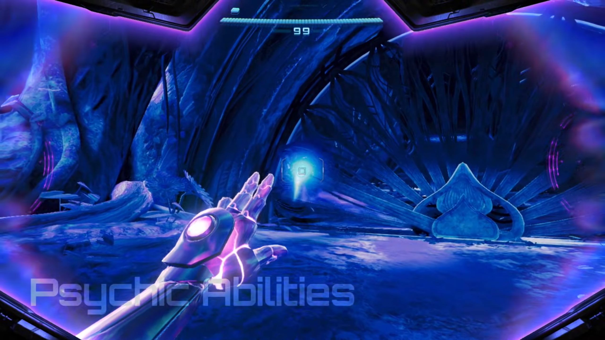 The new psychic abilities in Metroid Prime 4: Beyond give Samus the power of telekinesis. She can use it to move objects from afar, including her own beams.