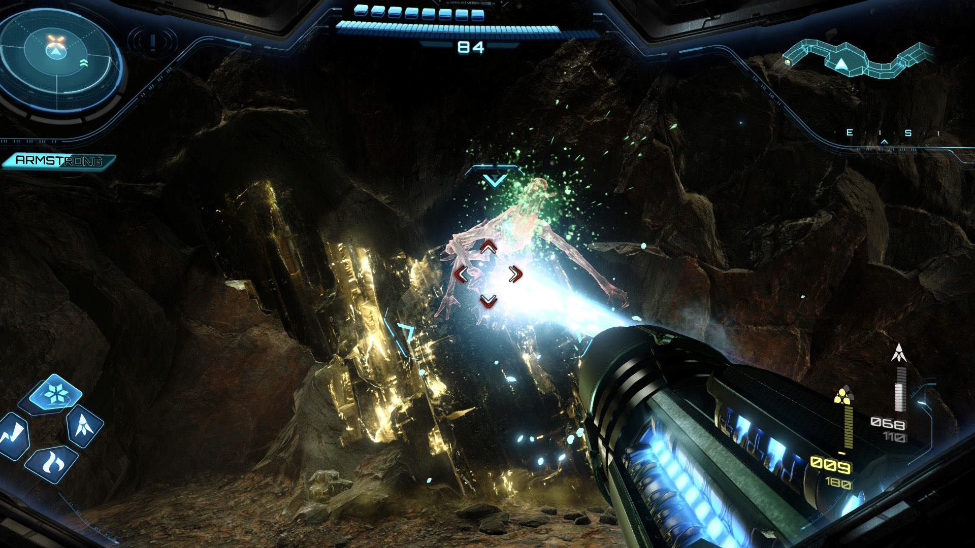 Ice Shot kill on an enemy in Metroid Prime 4.