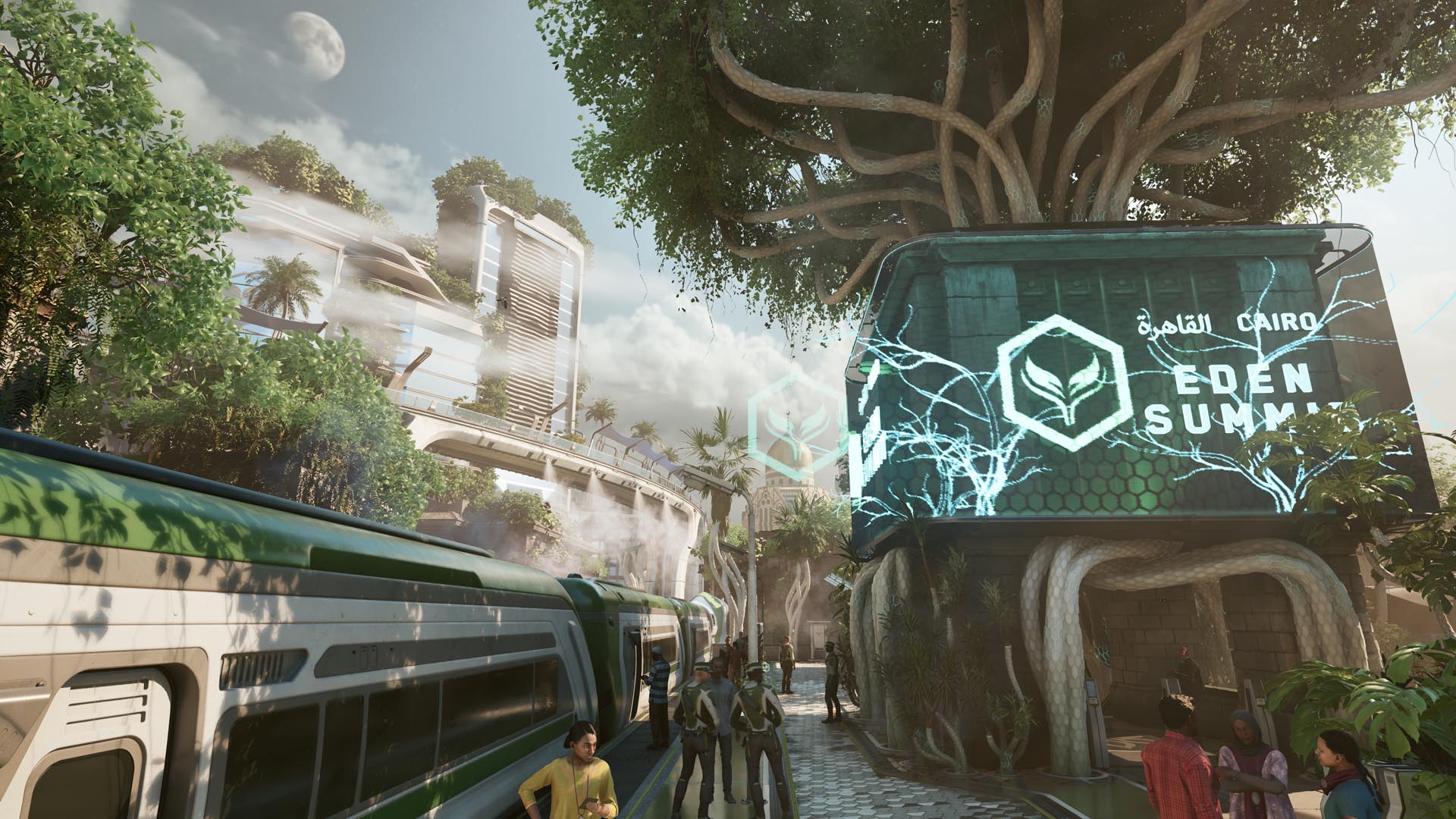 Near-future Cairo has been entirely transformed by Core Mantis