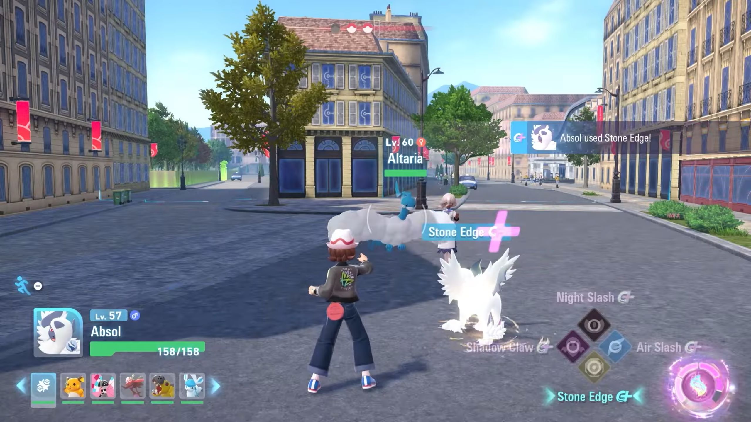 All Mega Evolutions in Pokémon Legends: Z-A run on a timer, such as Mega Absol here. Mega Evolutions also have more powerful attacks.