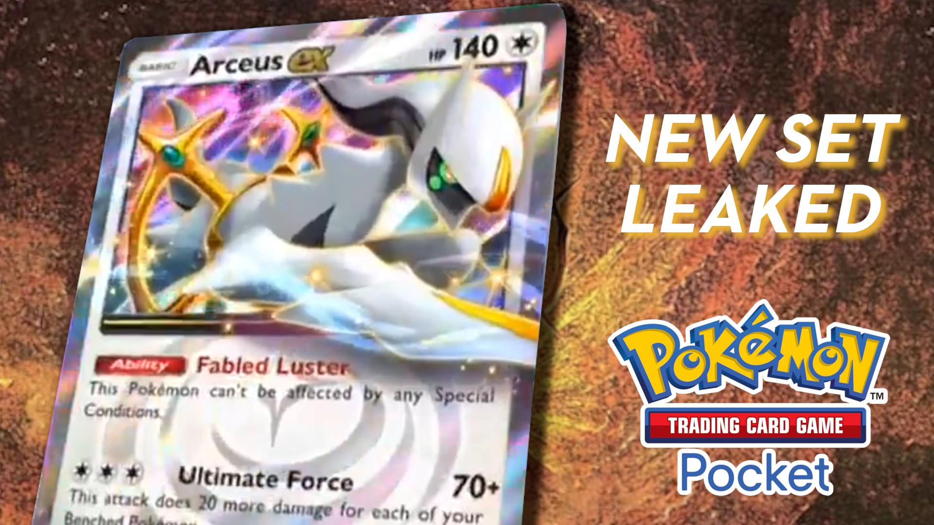 Pokémon TCG Pocket's next set, Triumphant Light, has been leaked. Arceus ex will be the spotlight card of the set.