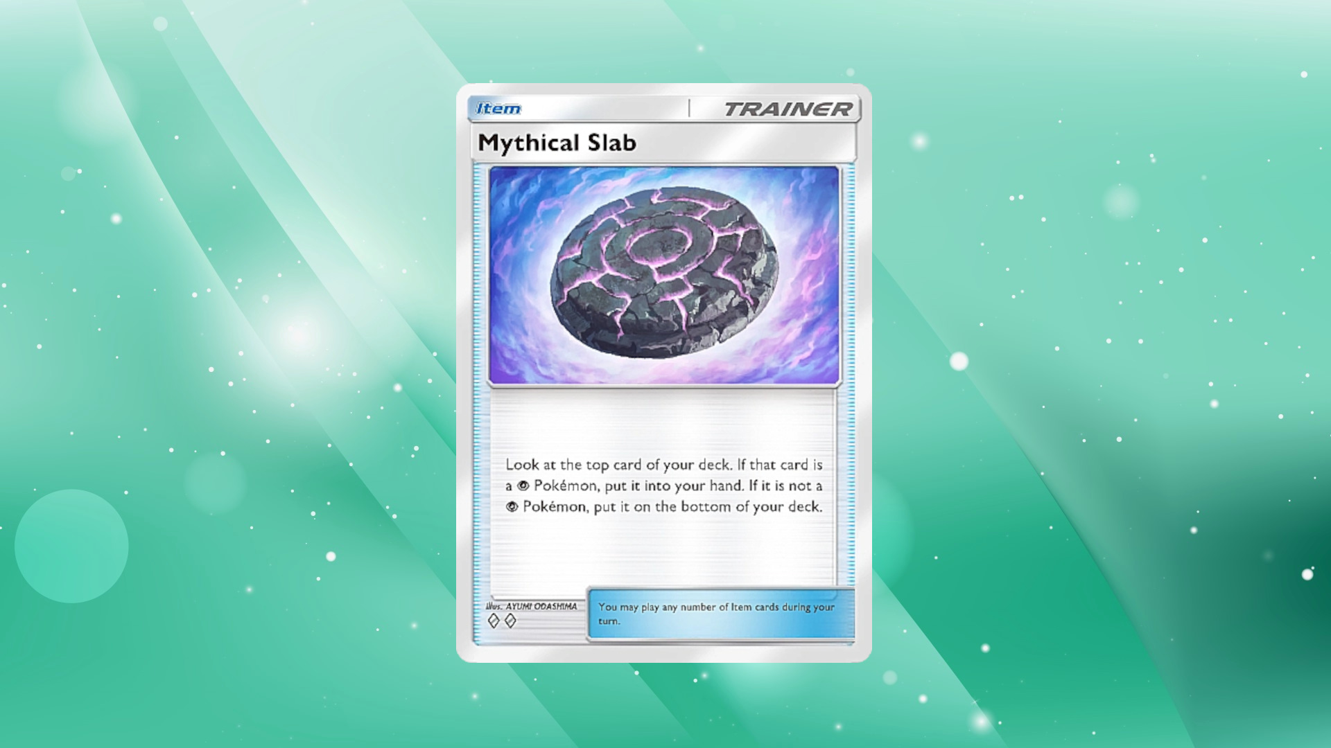 Mythical Slab promotes consistency with its draw effect