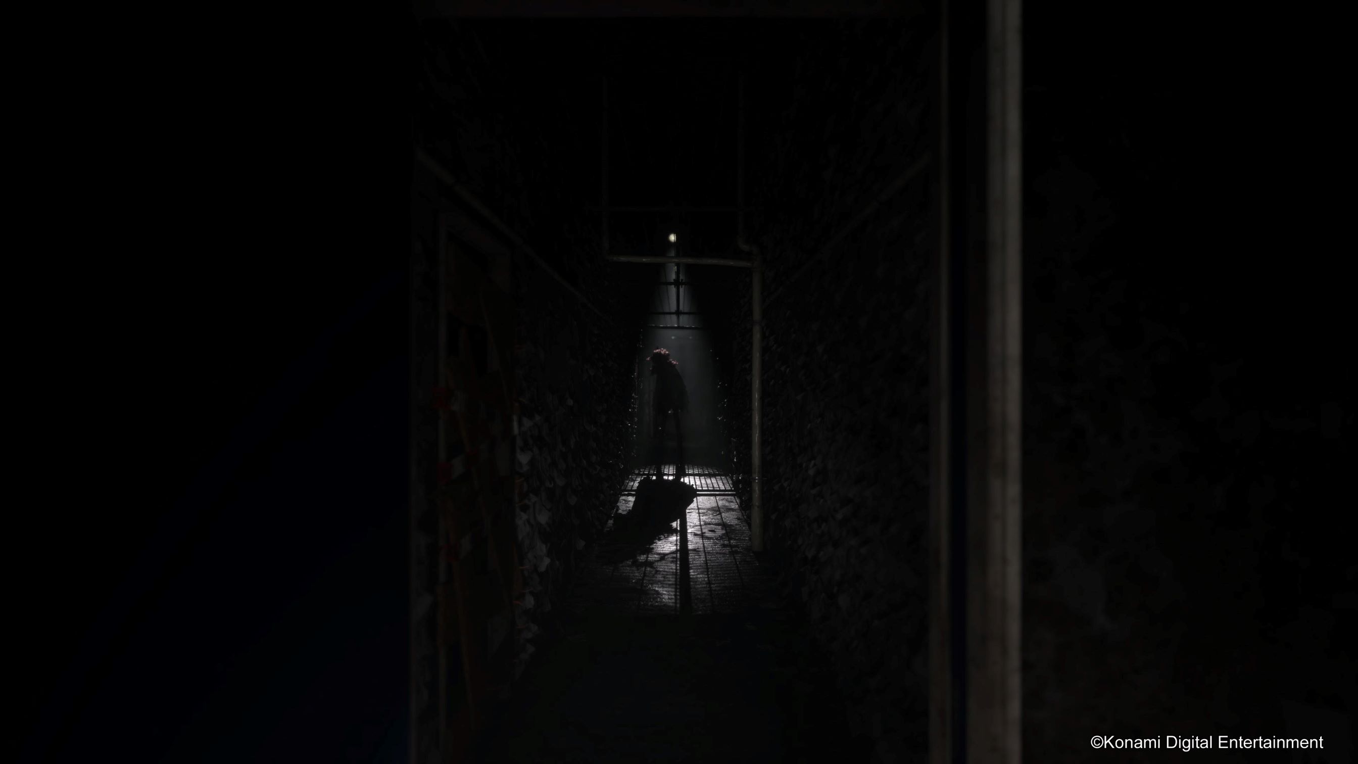 Dark hallway shows capability of Unreal Engine 5