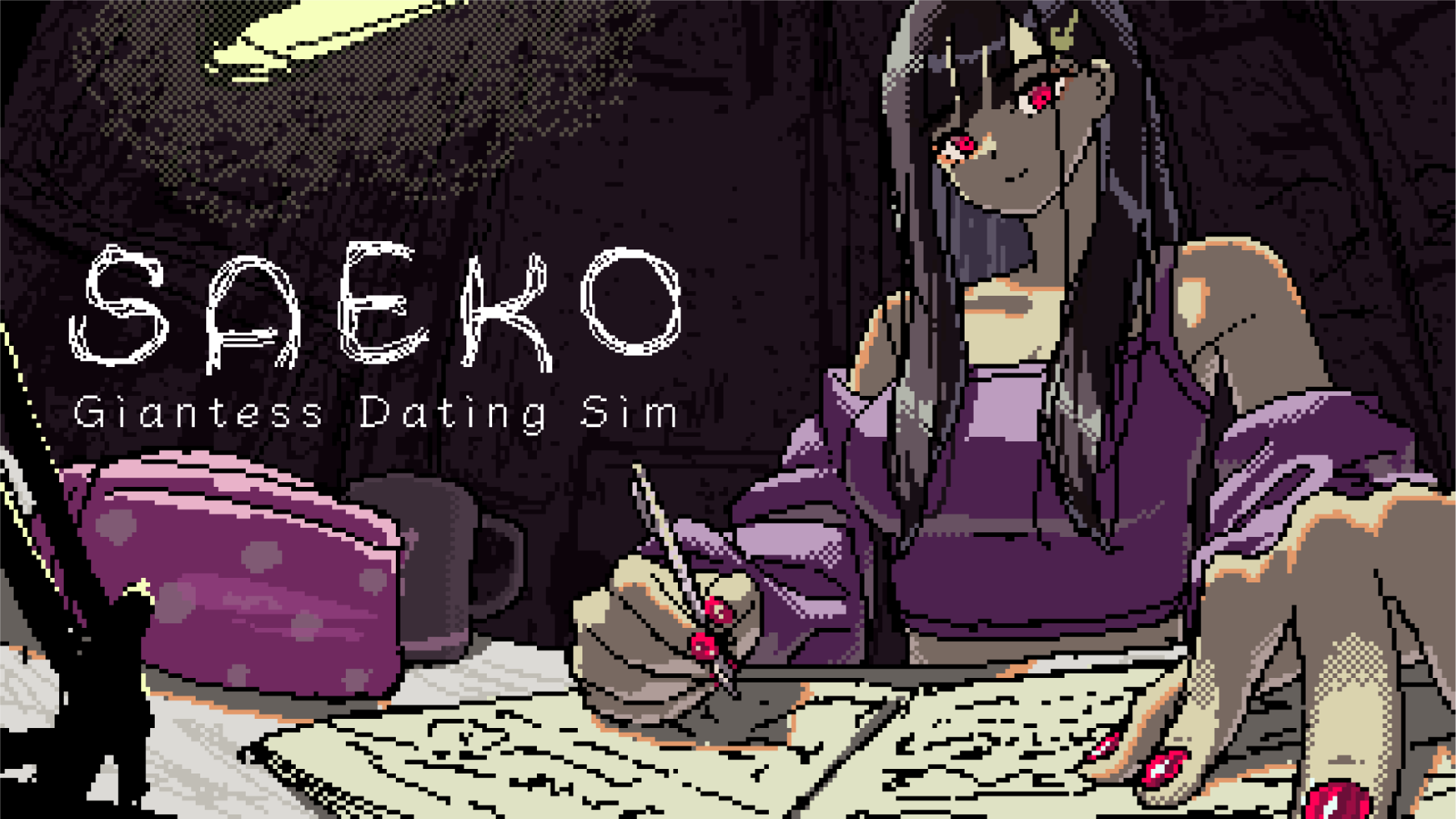 Saeko Giantess Dating Sim icon wallpaper