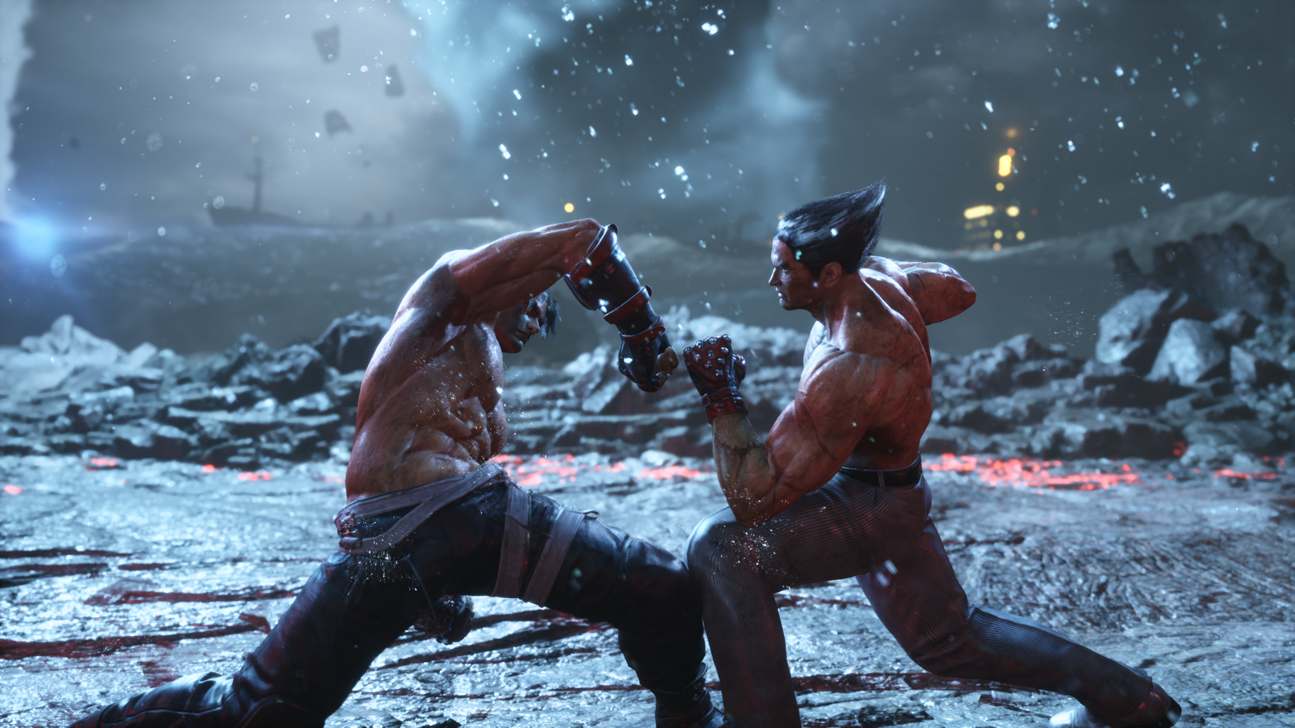 Jin and Kazuya dueling it out