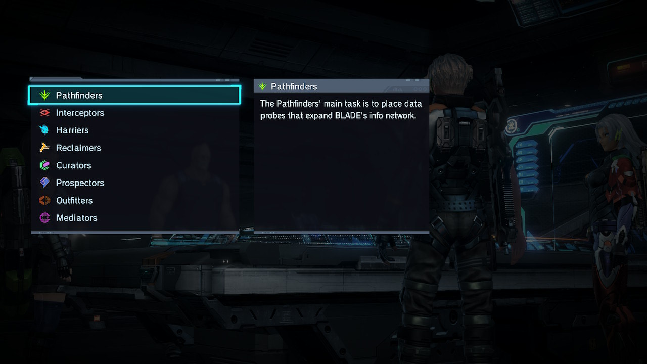 Selecting your division is a requirement to progress the story in Xenoblade Chronicles X.
